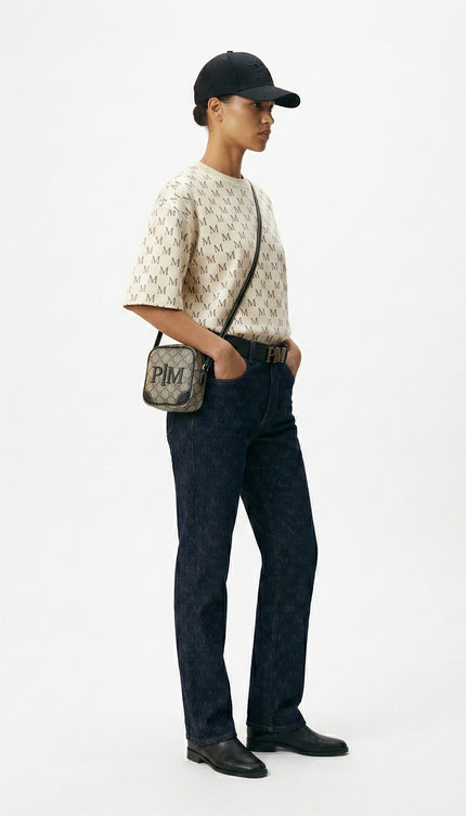 The PM Indigo Monogram Jean