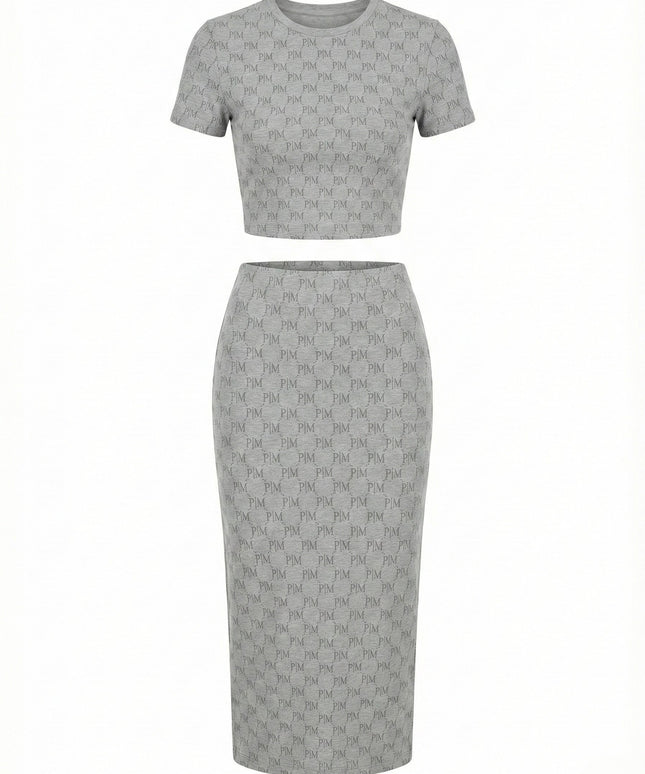 P|M Monogram Two-Piece Set – Grey