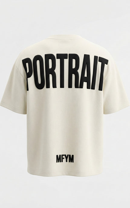 MFYM Portrait Back Tee — Ivory