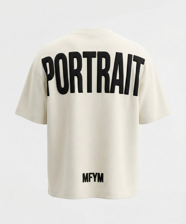 MFYM Portrait Back Tee — Ivory