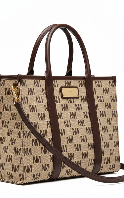 THE M-SIGNATURE Monogram Structured Tote
