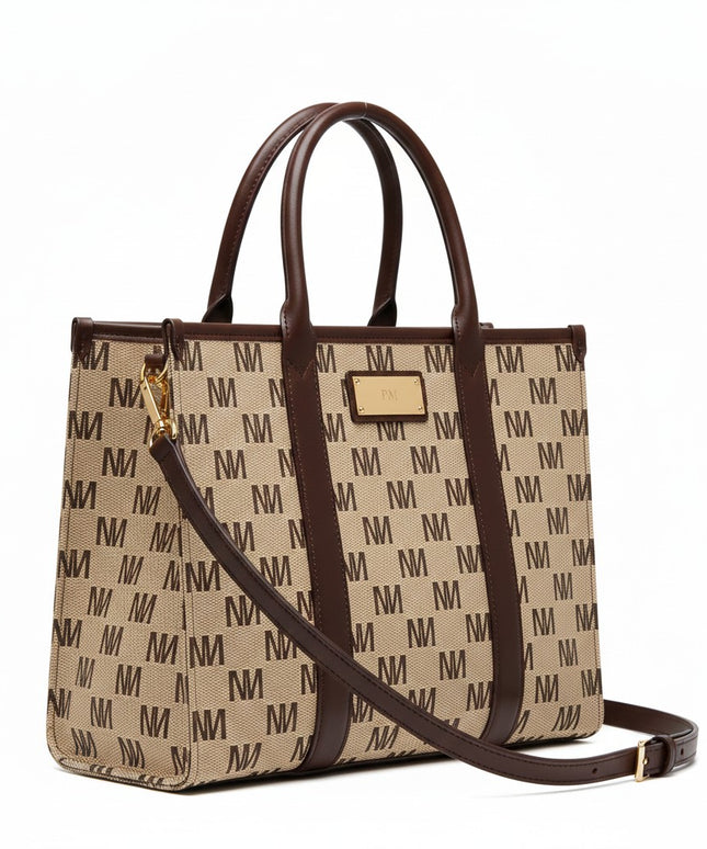 THE M-SIGNATURE Monogram Structured Tote