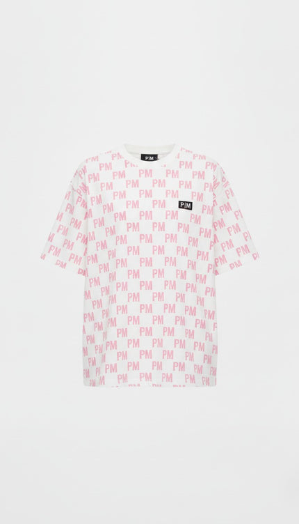 The PM Bubblegum Monogram Tee