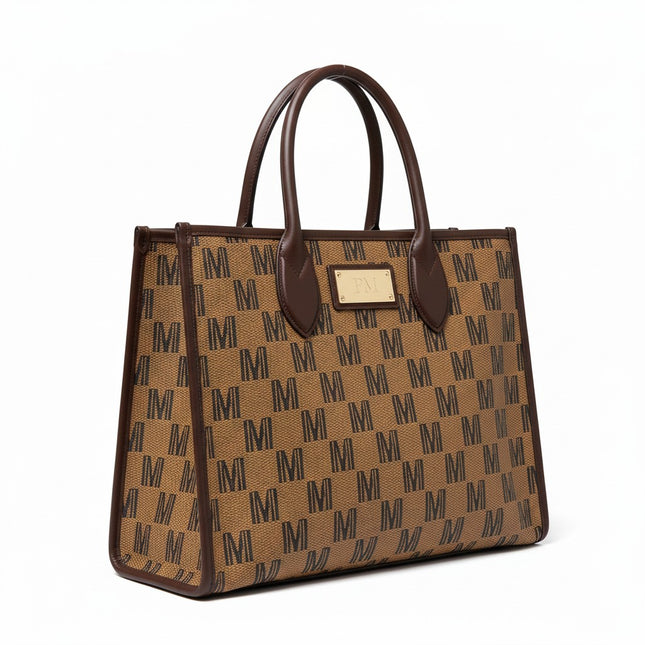 M-SIGNATURE Sandstone Monogram Hobo