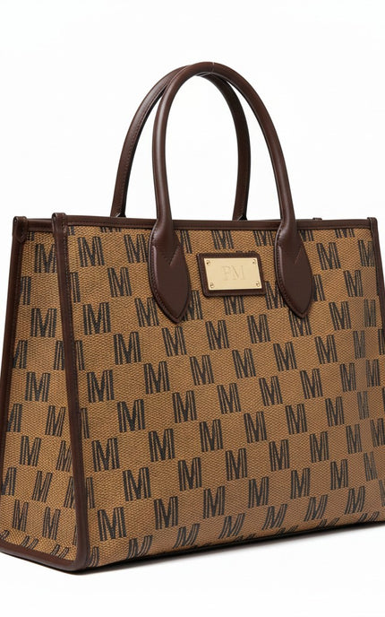 M-SIGNATURE Sandstone Monogram Hobo