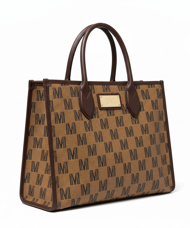 M-SIGNATURE Sandstone Monogram Hobo