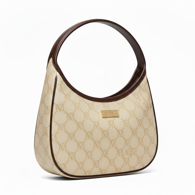 M-SIGNATURE Sandstone Monogram Hobo Mini
