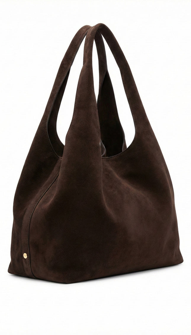 The PM Espresso Suede Hobo