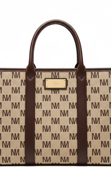 THE M-SIGNATURE Monogram Structured Tote