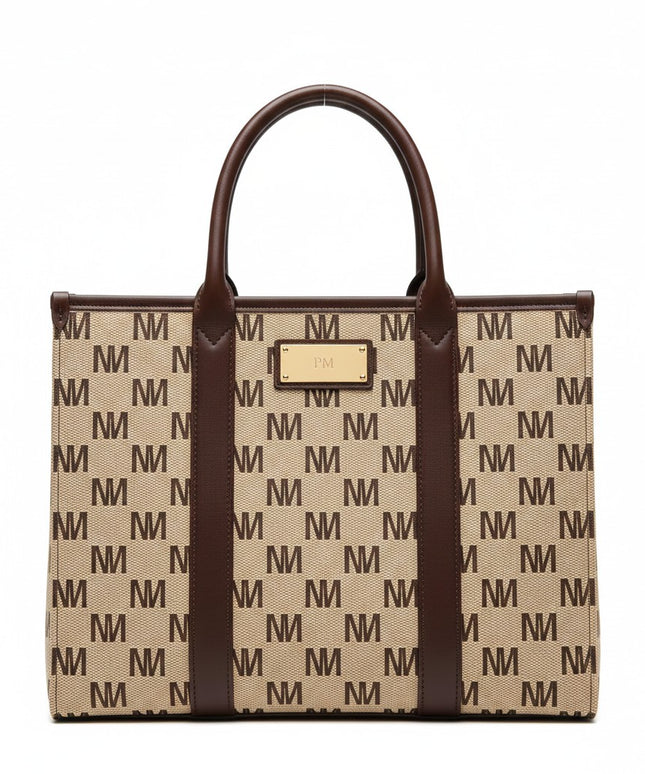 THE M-SIGNATURE Monogram Structured Tote