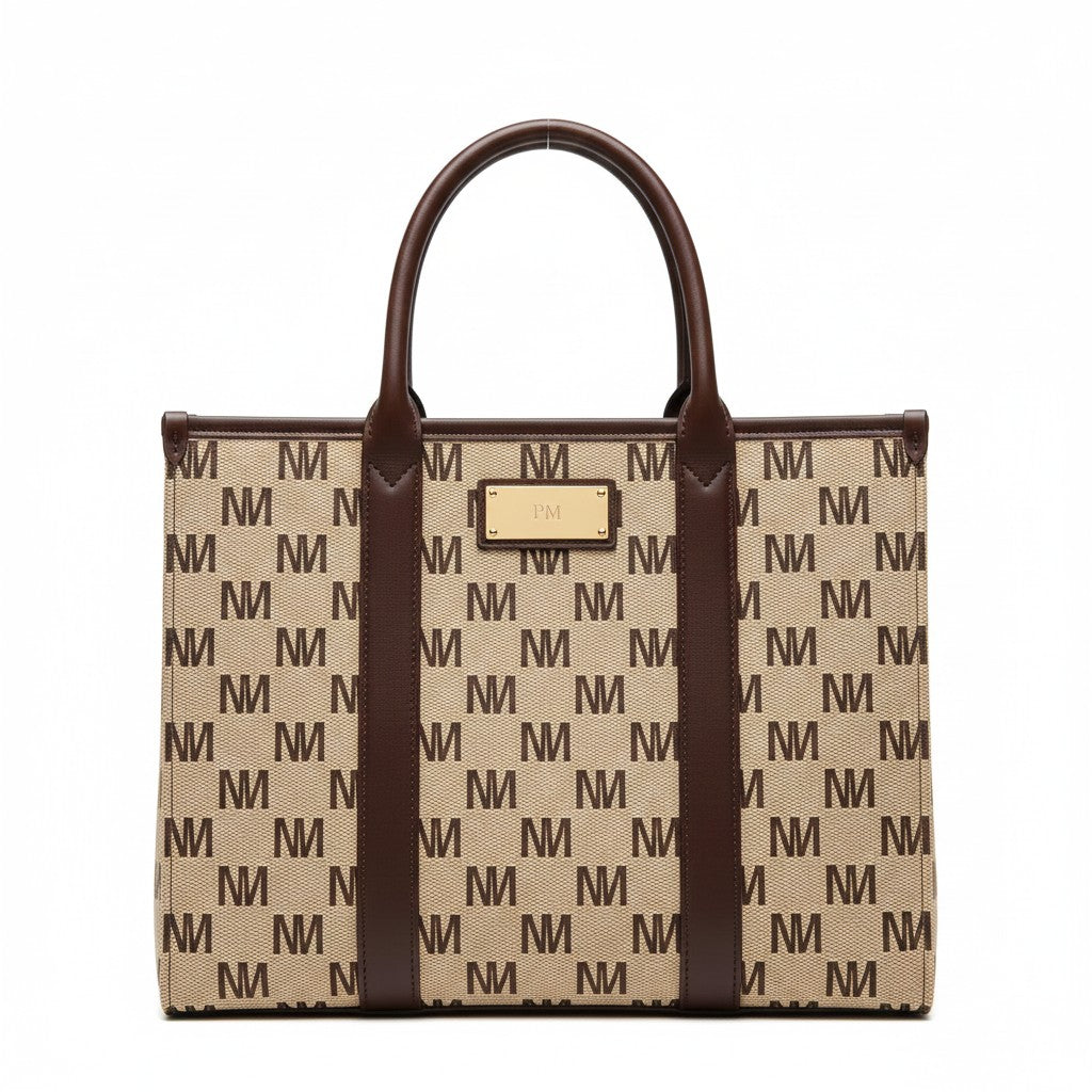 THE M-SIGNATURE Monogram Structured Tote