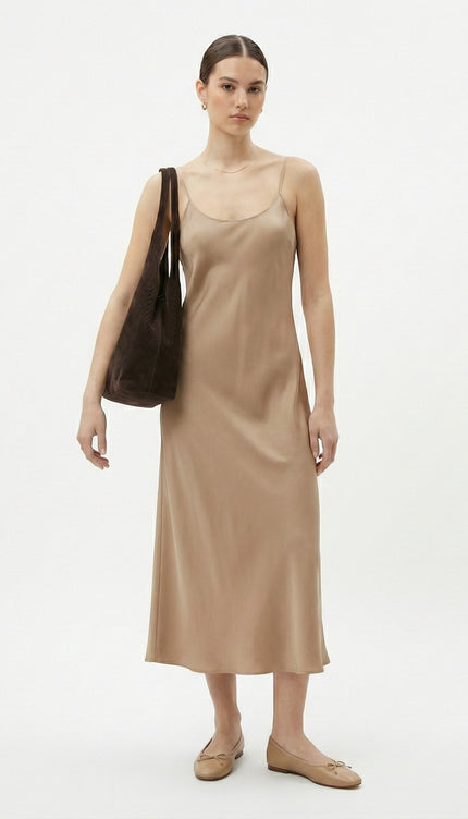 The PM Espresso Suede Hobo