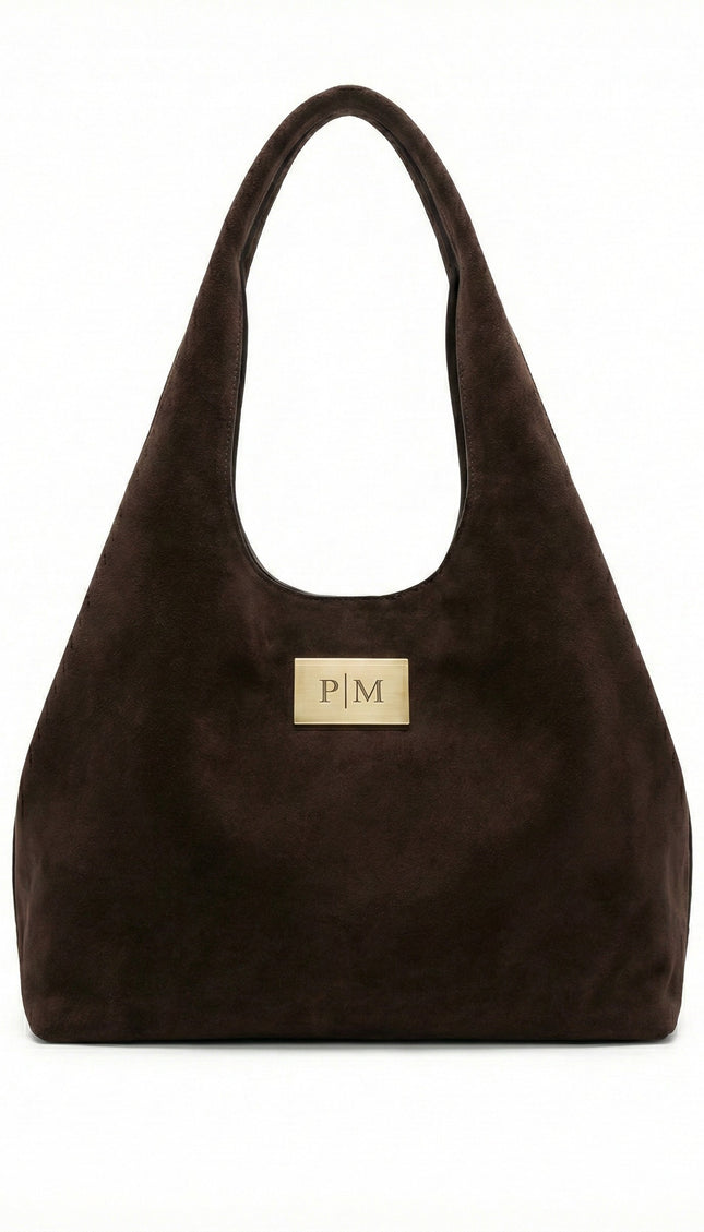 The PM Espresso Suede Hobo