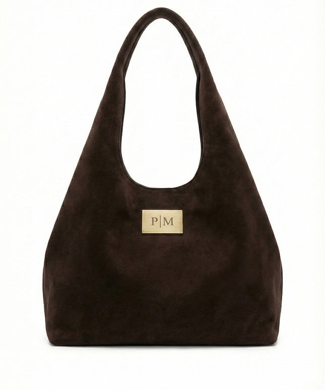 The PM Espresso Suede Hobo