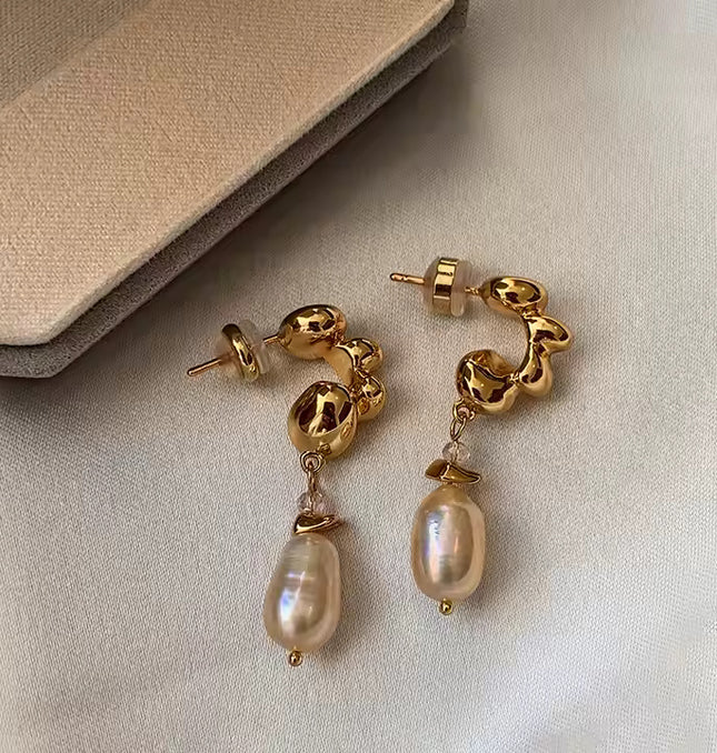 Lumina Pearl Drop Earrings