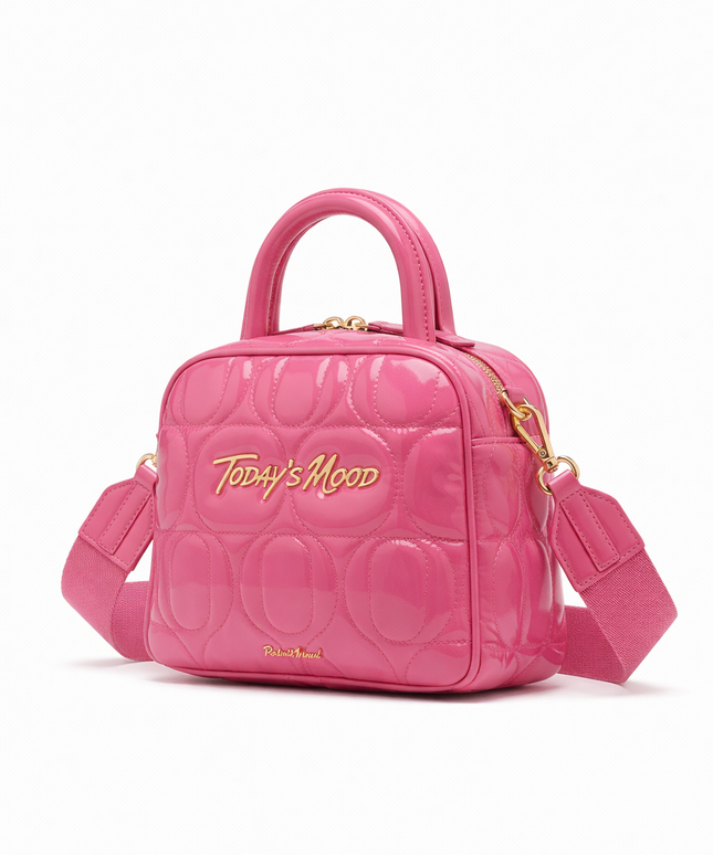 The P|M Aura Quilted Vanity - Fuchsia Patent Today's Mood Edition