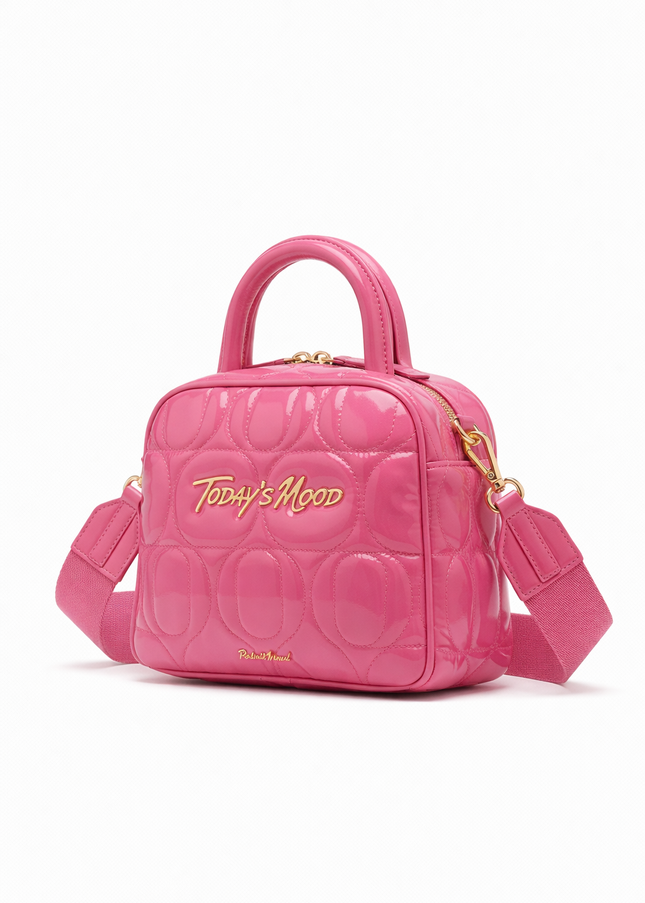 The P|M Aura Quilted Vanity - Fuchsia Patent Today's Mood Edition