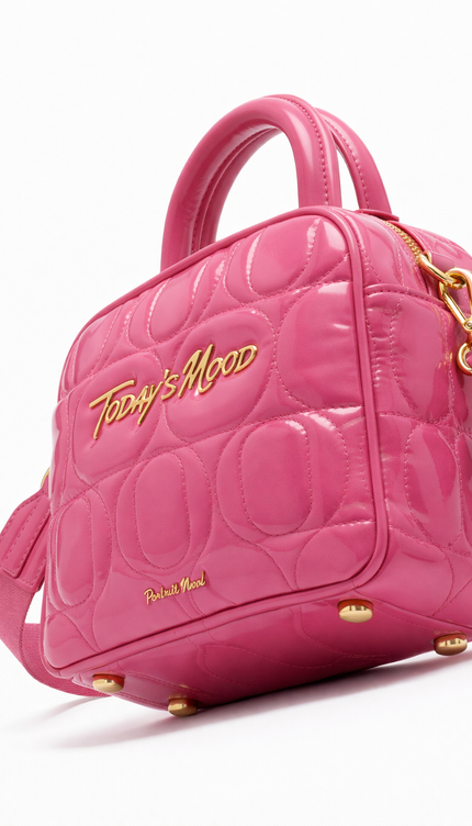 The P|M Aura Quilted Vanity - Fuchsia Patent Today's Mood Edition