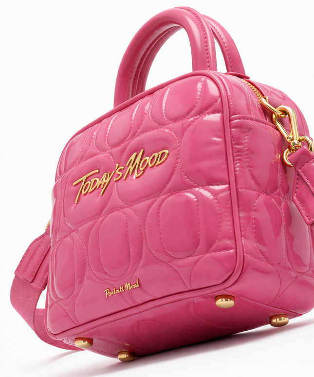 The P|M Aura Quilted Vanity - Fuchsia Patent Today's Mood Edition