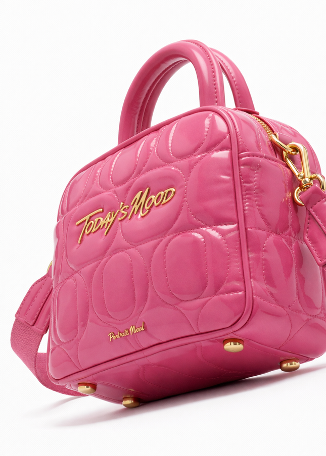 The P|M Aura Quilted Vanity - Fuchsia Patent Today's Mood Edition