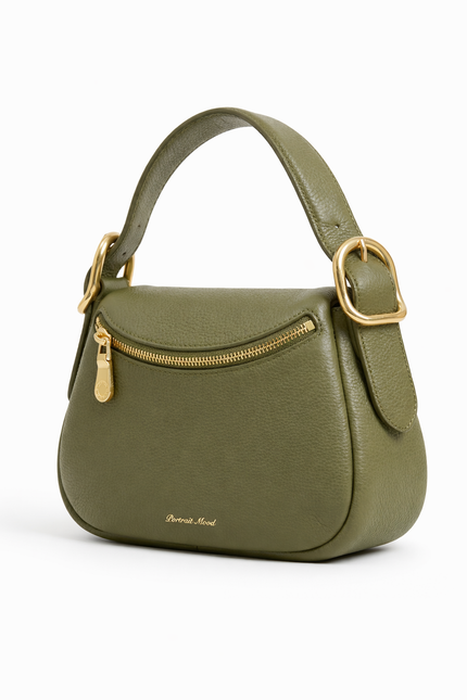 The P M Contour Saddle Bag Olive Edition