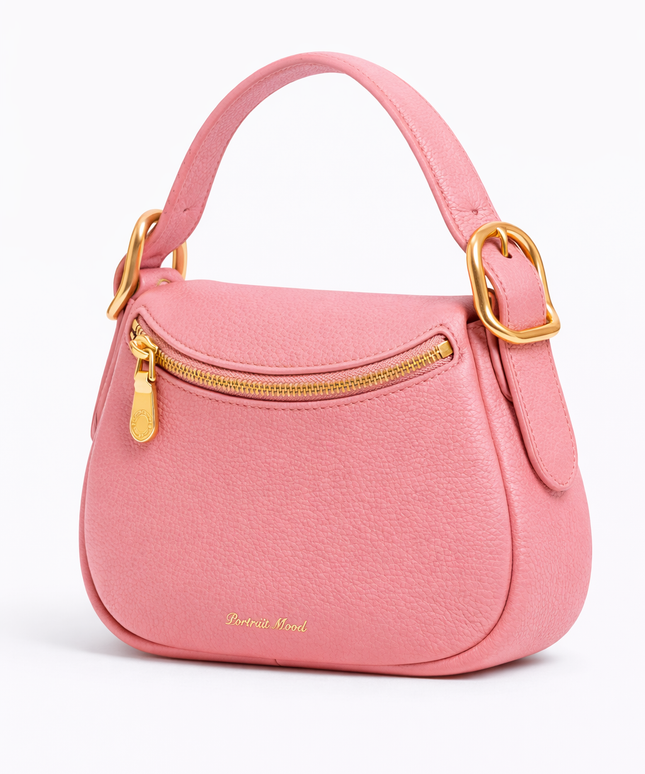 The P M Contour Saddle Bag Petal Pink Edition
