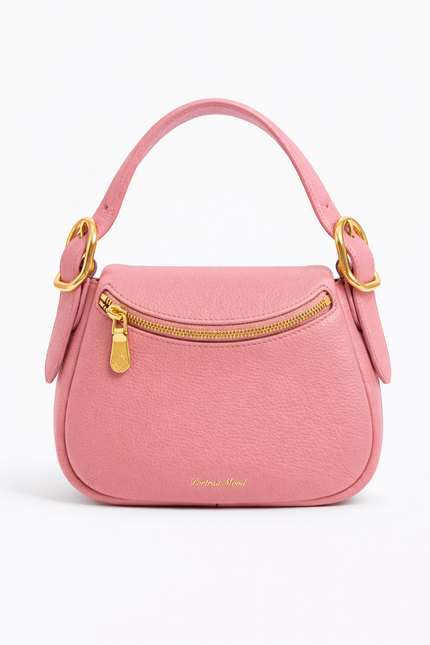 The P M Contour Saddle Bag Petal Pink Edition