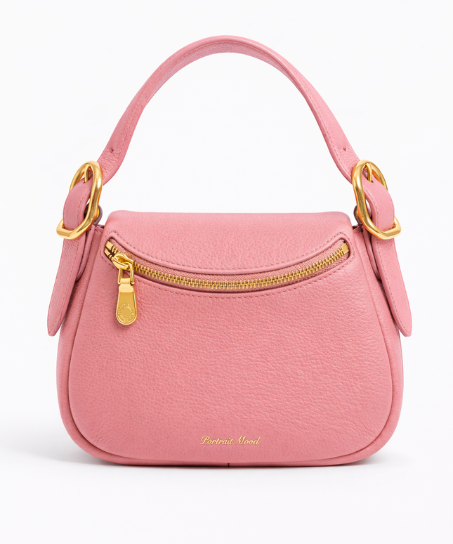 The P M Contour Saddle Bag Petal Pink Edition
