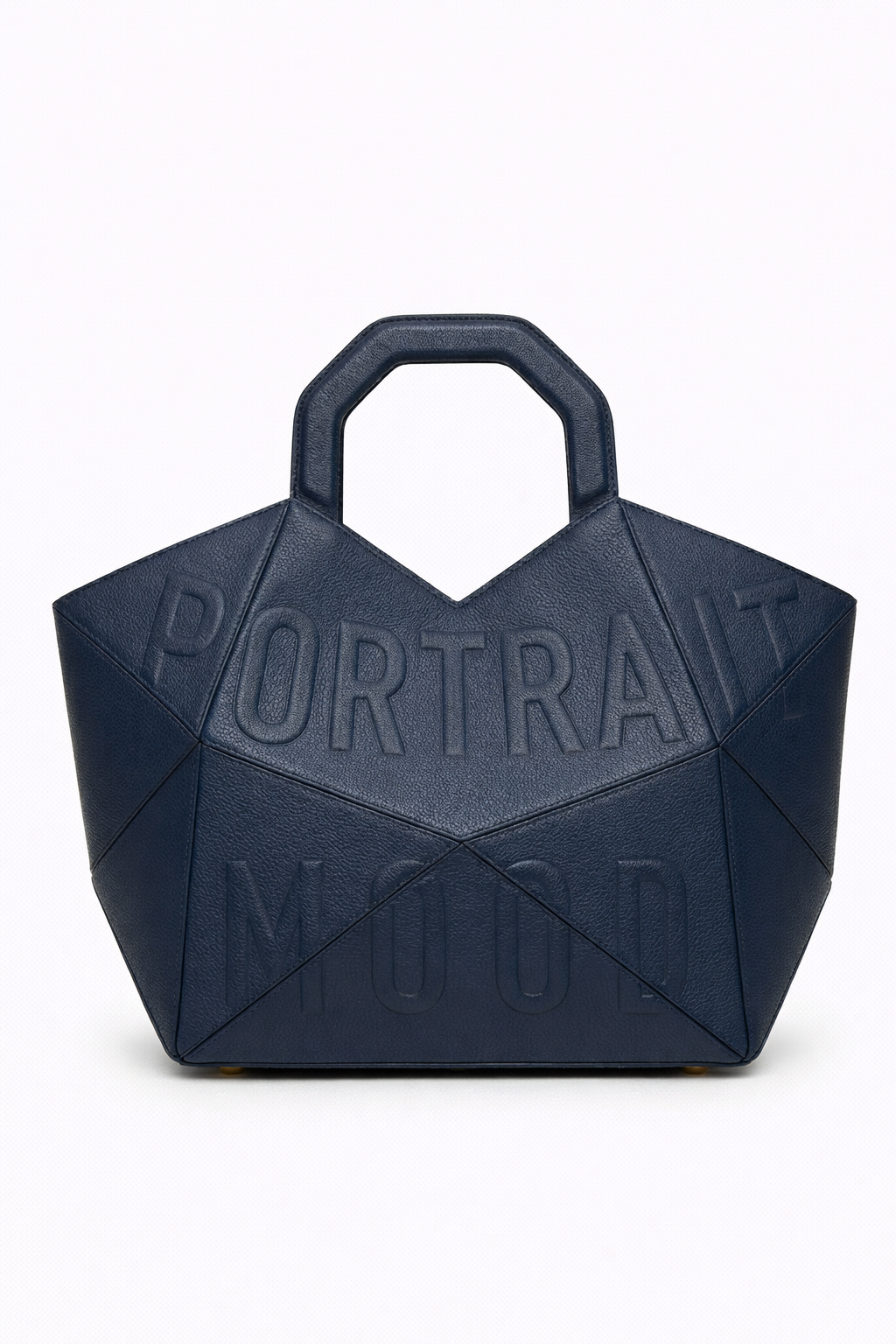The P M Architect Geometric Tote - Navy Edition