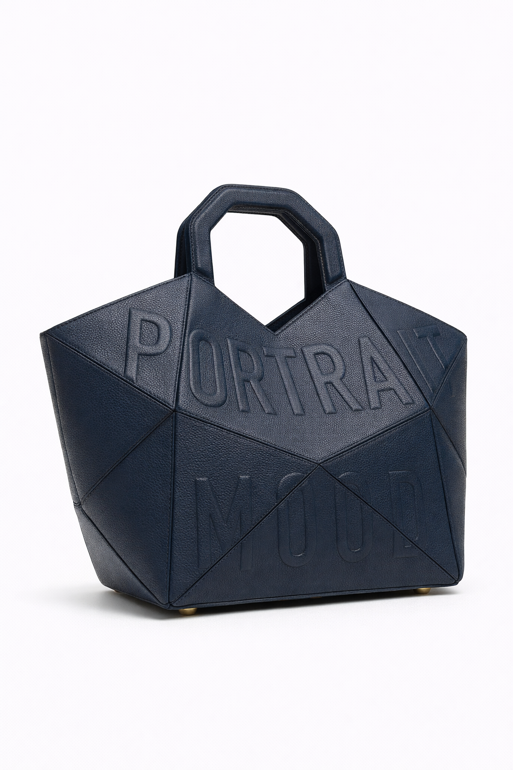 The P M Architect Geometric Tote - Navy Edition