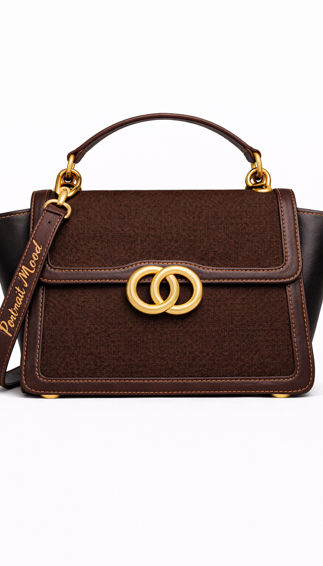 P|M GROUNDED Top Handle - Espresso & Noir Artisan Edition