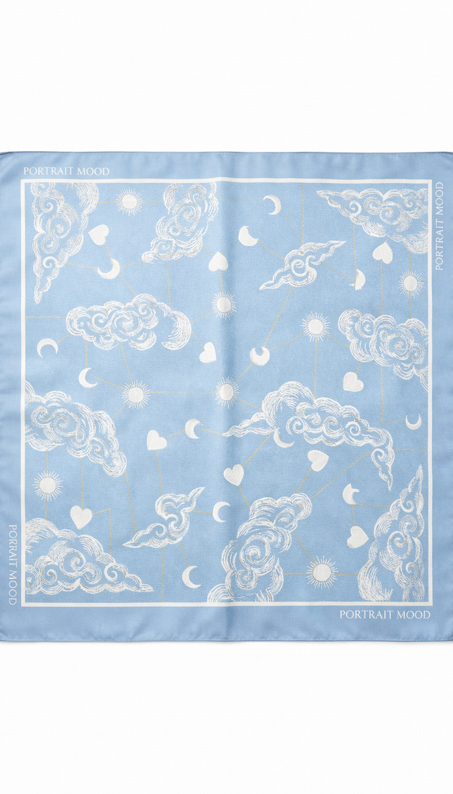 The P|M Meridian Silk Foulard - Céleste Edition