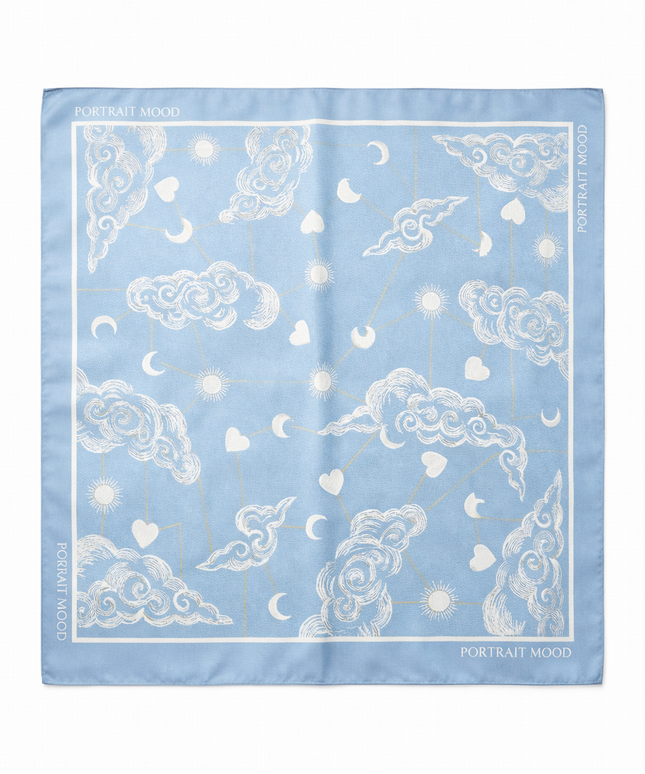 The P|M Meridian Silk Foulard - Céleste Edition