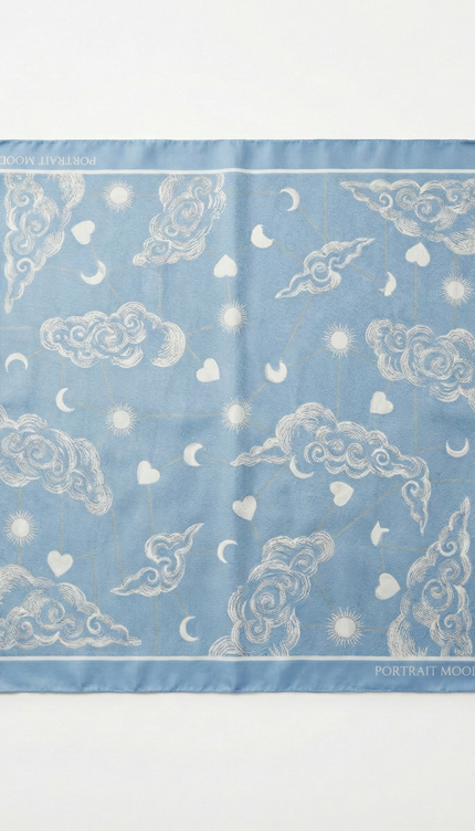 The P|M Meridian Silk Foulard - Céleste Edition