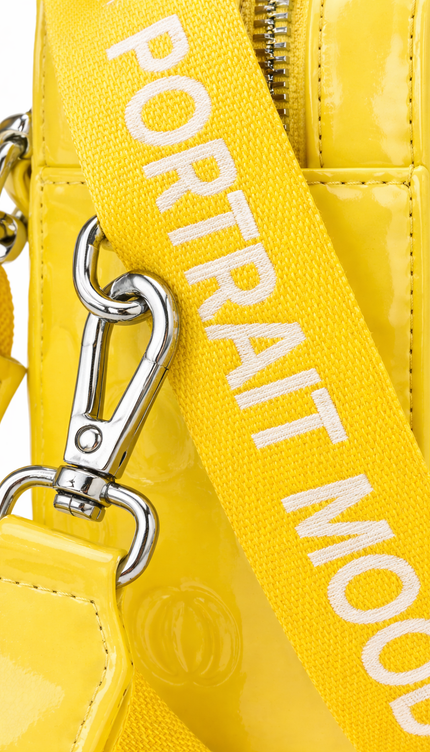 The P|M Aura Structured Camera Bag - Canary Patent Today's Mood Edition