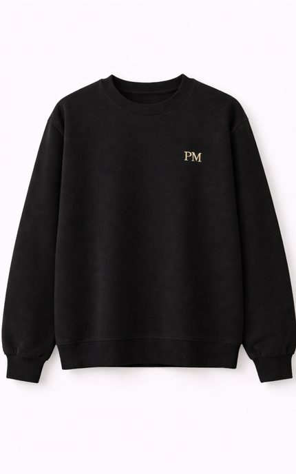 The PM Noir Monogram Crew