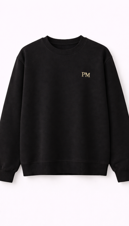 The PM Noir Monogram Crew