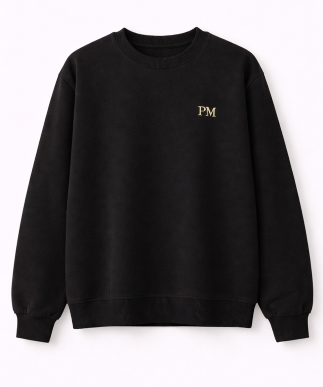 The PM Noir Monogram Crew