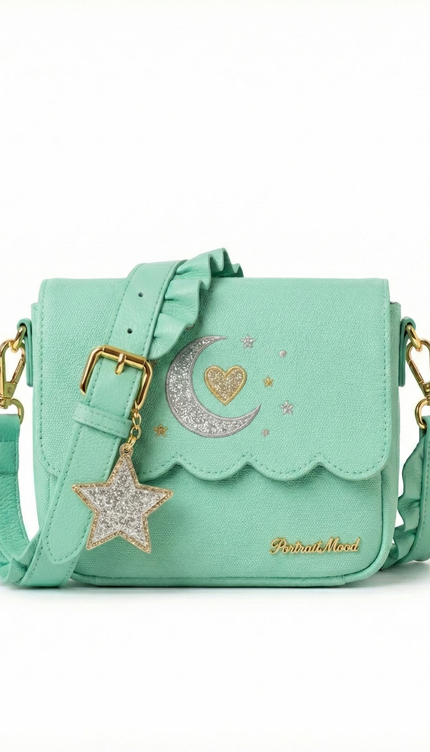 The P|M Ma Petite Pixie Flap - Mint Sparkle Edition