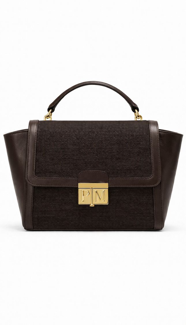 P|M GROUNDED Top Handle - Vintage Espresso Mixed-Media