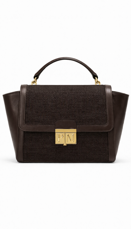 P|M GROUNDED Top Handle - Vintage Espresso Mixed-Media