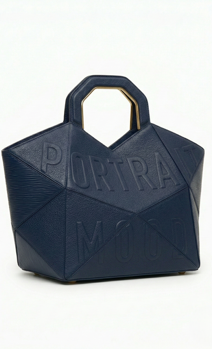 Gemini said The P M Architect Geometric Tote Navy Edition