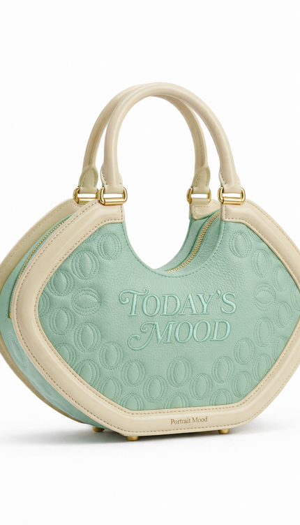 The P|M Aura Structured Crescent - Mint Today's Mood Edition