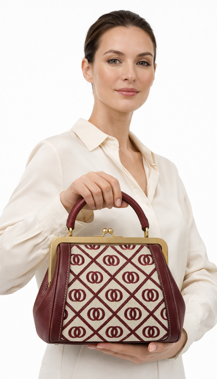 The P|M Aura Frame Top Handle - Crimson Lattice Edition