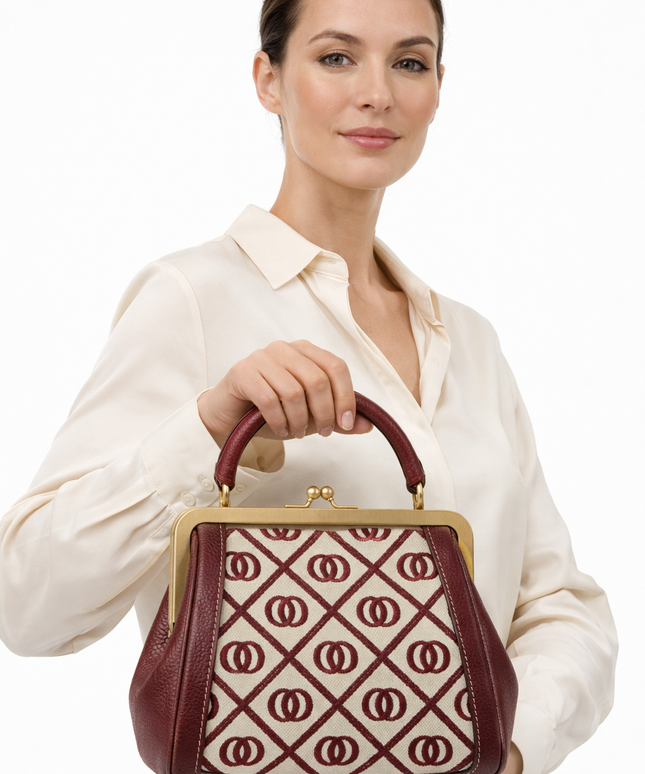 The P|M Aura Frame Top Handle - Crimson Lattice Edition