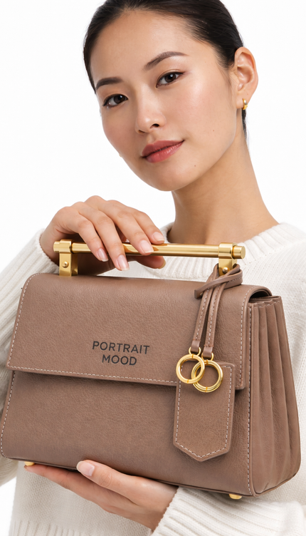 The P|M Axis Tri-Fold Satchel - Truffle Edition