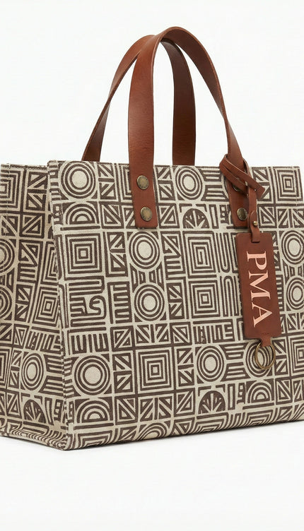 The Maison Signature Tote – PMA Heritage Pattern