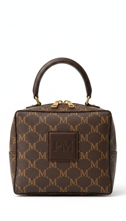 THE M-SIGNATURE Mini Top-Handle Trunk — Heritage Monogram Edition