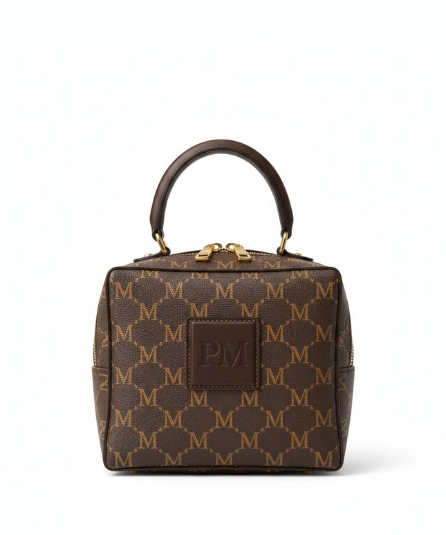 THE M-SIGNATURE Mini Top-Handle Trunk — Heritage Monogram Edition