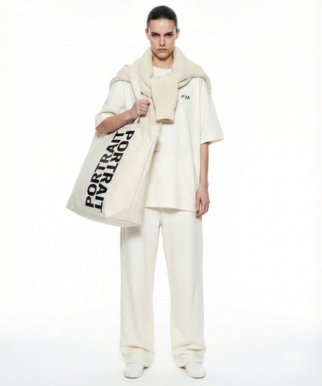 Portrait | Portrait Oversized Canvas Tote